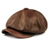 Peaky Blinders Genuine Leather Vintage Cap