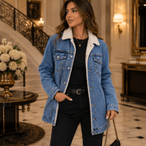Denim Sherpa Jacket