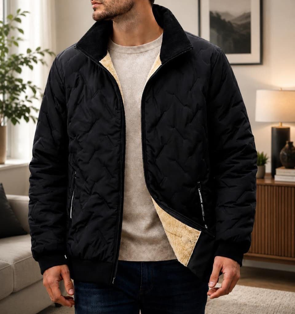 Cozy Chevron Quilted Jacket