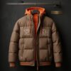Swanq StreetFlex Hooded Varsity Puffer Jacket